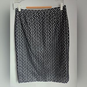 ECCOCI Black and White Cotton Skirt